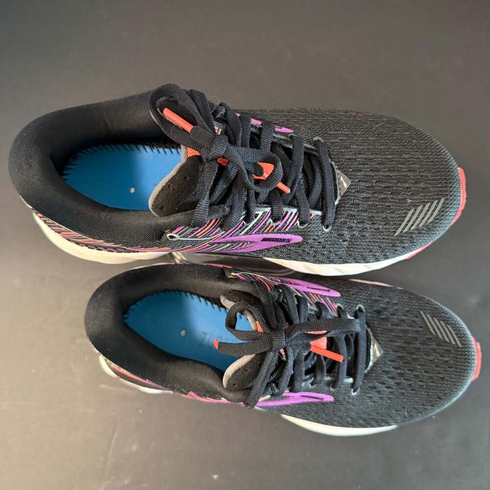 Brooks Adrenaline GTS 19 Women's Running Shoes Black Purple Size 7 - Picture 9 of 16